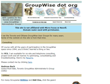 Tablet Screenshot of groupwise.org